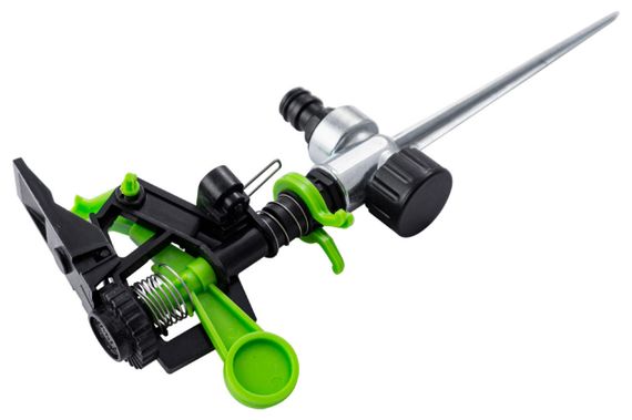Дождеватель пульсирующий Mastertool - 1/2" x 20 м металл костыль (92-9329) | Зображення 1