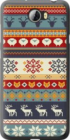 Чехол на Huawei Y5 II Рождественский орнамент "3303u-496-17620"