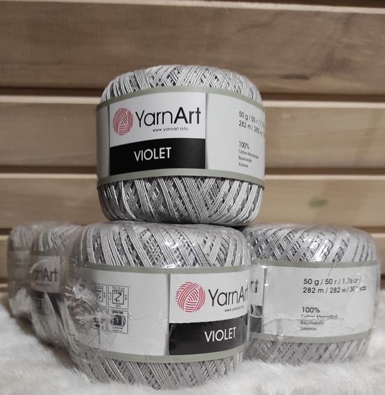 Пряжа YarnArt Violet номер кольору 4920 бавовна пряжа ярнарт віолет | Зображення 2
