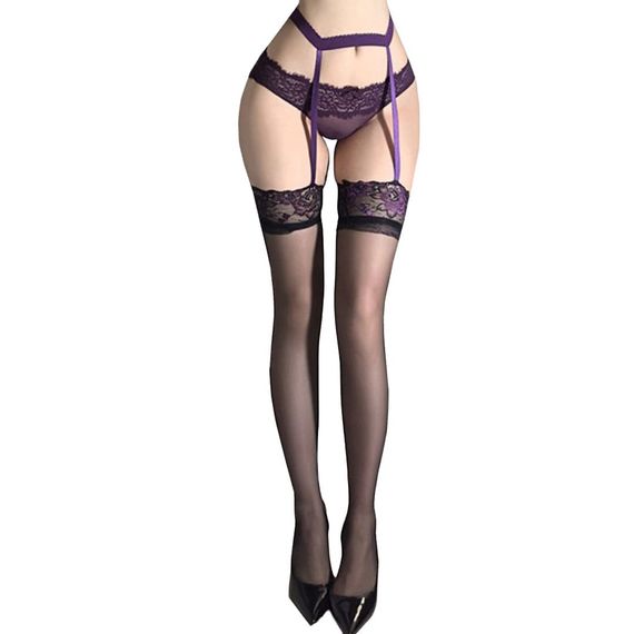 Еротичні колготки з відкритими стегнами Babydoll 44 S/M A90-3