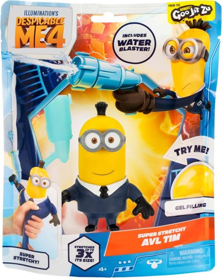Фигурка-тянучка Heroes of Goo Jit Zu Миньон Тим с бластером из Гадкий Я 4 Moose Toys | Зображення 1