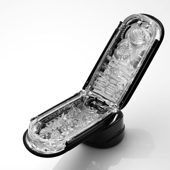 Мастурбатор Tenga Flip Zero Black, змінна інтенсивність стимуляції, розкладний Sex Aura | Зображення 4