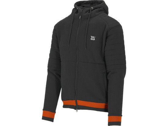 Худі з капюшоном і блискавкою YATO розм.XL, 2 кишен чорно-червоний матеріал 80%-бав, 20%-поліес YT-79218