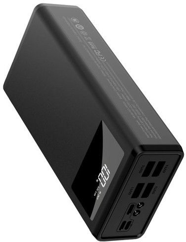Повербанк зовнішній акумулятор XPRO PR124 40000mAh з індикацією зарядки та ліхтариком чорний (MAW-40190) | Зображення 2