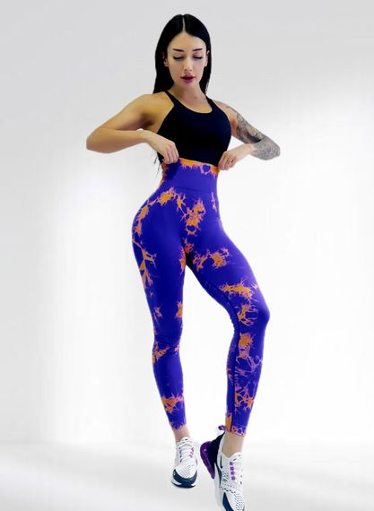 Лосіни пуш ап для фітнесу LILAFIT Фіолетовий M (LFL000011) | Зображення 1