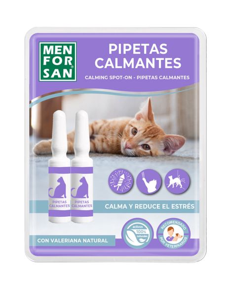 Капли успокаивающие для котов Menforsan Calming Spot-On 2 шт х 2 мл