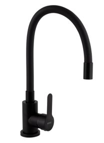 Змішувач для кухні Brinex Pure 015F3 з гнучким виливом Black Matt BRIPUR015F3BLM
