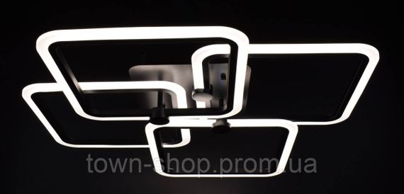 Люстра потолочная LED с пультом A2503/4L-bk Черный 11х64х64 см. | Зображення 3
