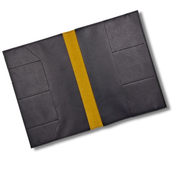 Папка-органайзер для документів A4 чорна на резинці Documents | Зображення 3