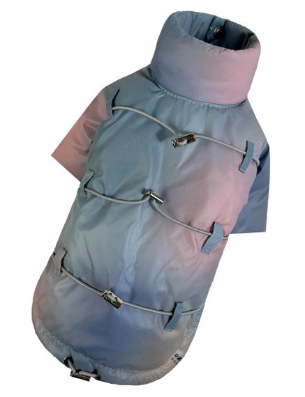 Куртка з фіксаторами тайдай блакитна K-83 | Зображення 3