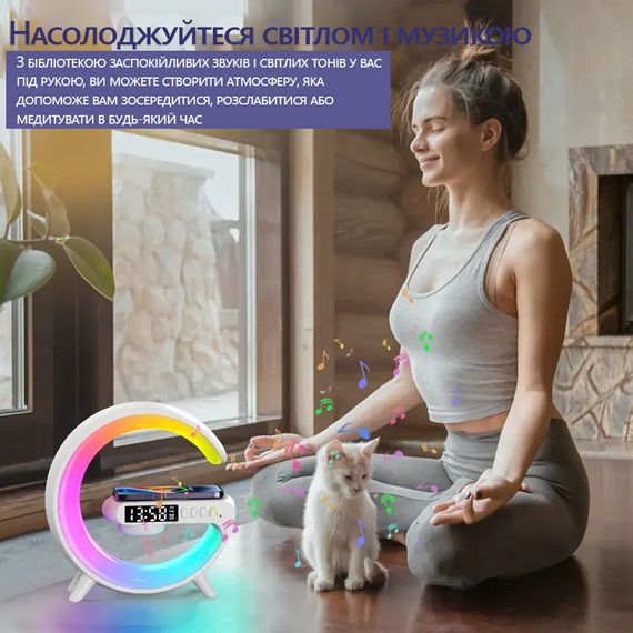 LED лампа - зарядна станція Luxun 15W з бездротовою зарядкою | Зображення 5