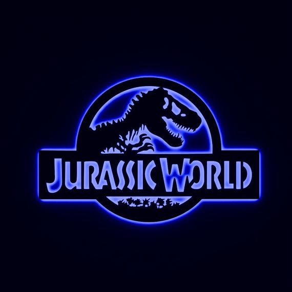 Панно декоративне картина на стіну Парк Юрського періоду LED підсвітка 16 кольорів пульт 500х329 acr-p000264 | Зображення 6