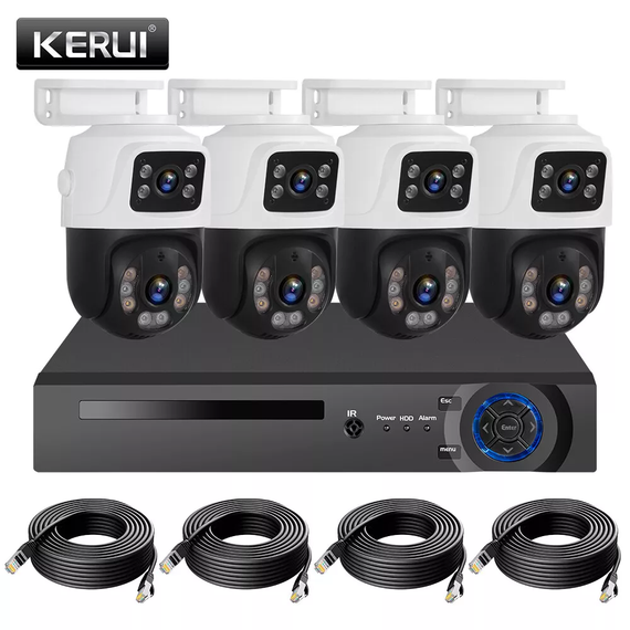 Комплект видеонаблюдения проводной с просмотром через 3G сеть DVR KIT 4ch металл HD набор на 4 камеры с регистратором