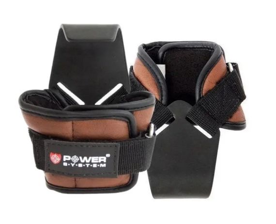 Гаки для тяги на зап'ястя Power System PS-3300 Hooks Brown XL (PS-3300_XL_Brown)