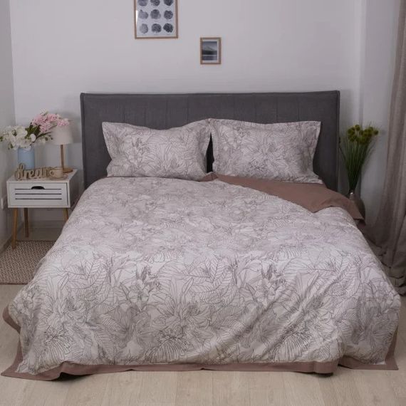 Постільна білизна євро Viluta Brushed Warm Cotton WC 13 220х200 см | Зображення 1