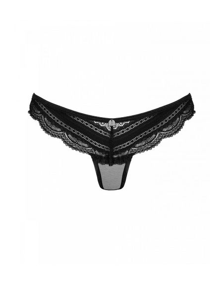 Трусики напівпрозорі з мереживом Obsessive Ivannes чорний, L/XL Sex Aura | Зображення 2