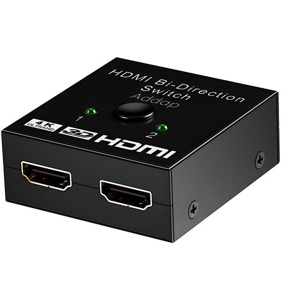 HDMI разветвитель двунаправленный Bi-Direction Switch на 2 порта Addap HVS-03 | переключатель + коммутатор 2 в 1 | Зображення 1