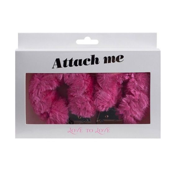 Наручники з плюшевим оздобленням Love To Love ATTACH ME Pink | Зображення 1
