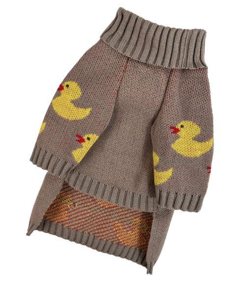 Светр в'язаний Каченята какао Y-344 | Зображення 3