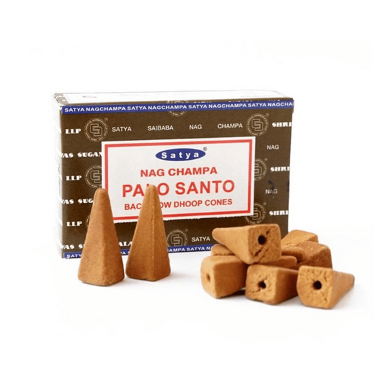 Ароматичні конуси зворотного потоку  Пало Санто 10 шт. в уп. Satya 8904234408200