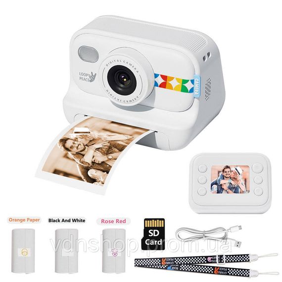 Друк дитячих фото принтером, Дитячий фотоапарат Print Camera, Іграшковий фотоапарат з камерою HW-85 | Зображення 2