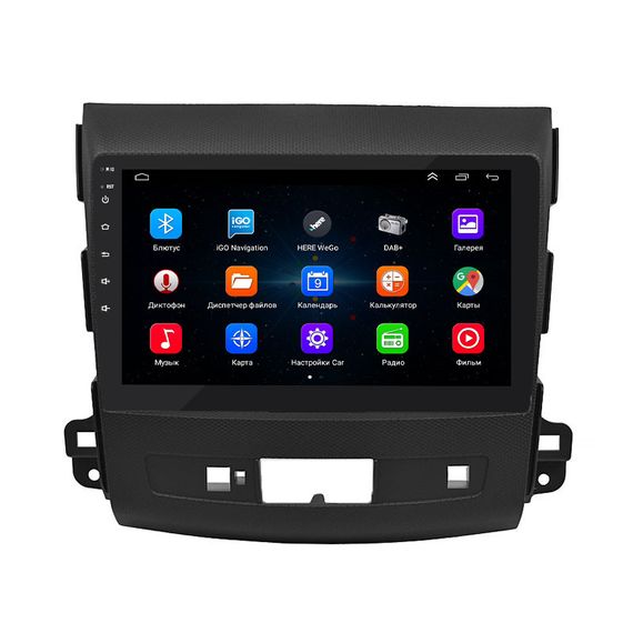 Штатная магнитола Lesko для Peugeot 4007 2007-2012 экран 9" 1/16Gb/ Wi-Fi Optima GPS Android | Зображення 3