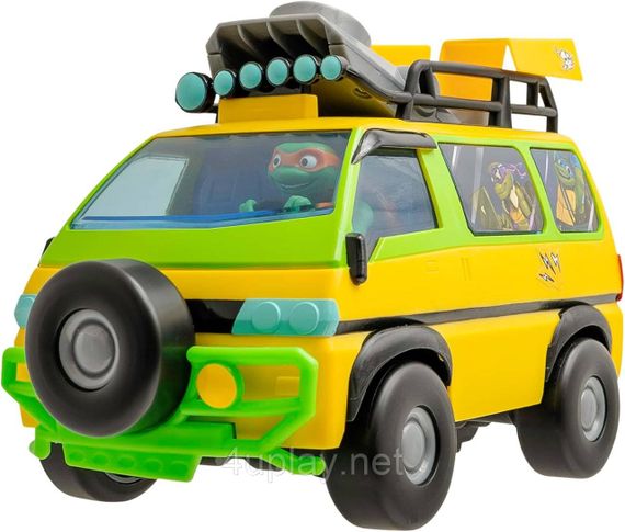 Черепашки-ниндзя Боевая машина Фургон доставки пиццы на радиоуправлении Оригинал TMNT Pizza Blaster RC Vehicle | Зображення 6