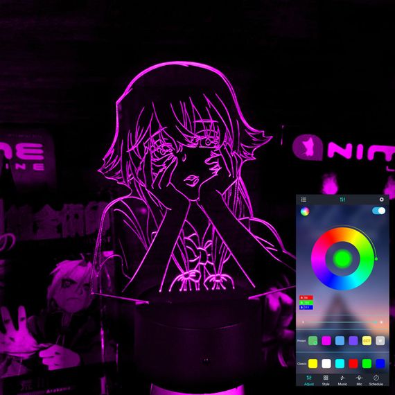 Акриловий світильник-нічник керування з телефона Юно Гасай 2 tty-n001884