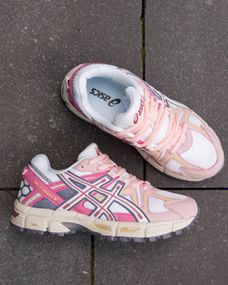 Кросівки жіночі літні -сітка  Asics Gel Kahana 8 колір: білий/ рожевий
