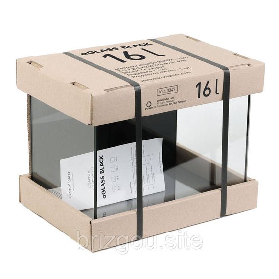 Акваріум aGLASS Black 16л (31*21.5*25) | Зображення 1
