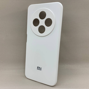 Чохол з логотипом для Xiaomi Redmi 14C 4G | Протиударний | Soft Touch | Білий