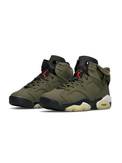 Кросівки  Air Jordan Retro 6 Trav1is Sco1tt ‘Olive’ | Зображення 1