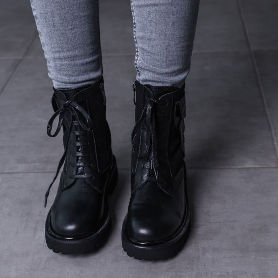 Ботинки женские Fashion Ransom 3454 36 размер 235 см Черный | Зображення 5