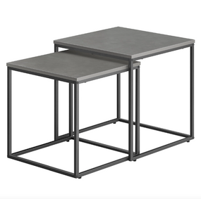 Комплект журнальних столиків Leobert Nika квадратні графітовий