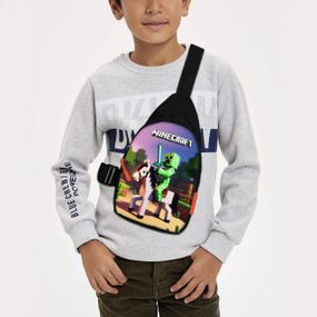 Сумка через плече дитяча Minecraft 29х17 см сумка слінг для хлопчика (02127)
