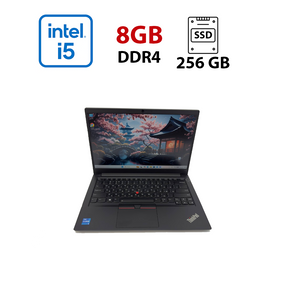 Ультрабук Lenovo ThinkPad E14 / 14" (1920x1080) IPS / Intel Core i5-1135G7 (4 (8) ядра по 4.2 GHz) / 8 GB DDR4 / 256 GB SSD / Intel Iris Xe Graphics / WebCam б/у