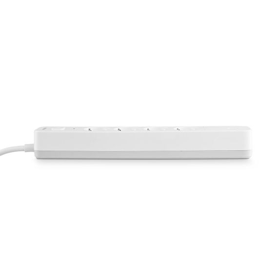 Мережевий подовжувач VIDEX ONCORD з/з 4п 3м (3x1.5мм) 3.4А USB(QC3.0) +USB-C(PD20W) з кнопкою White | Зображення 5
