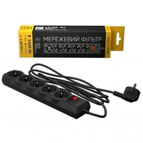 Сетевой фильтр питания LogicPower LP-X5 PREMIUM, 3m black (9584) (9584)