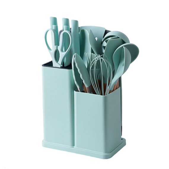 Набір кухонного приладдя TS Kitchen 19 предметів Бірюзовий (HP7TU)