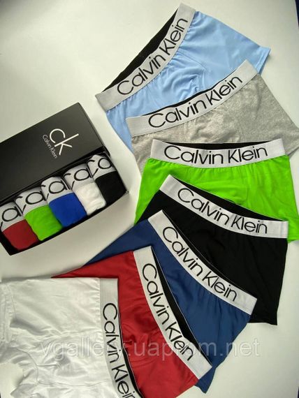 Набор трусов боксери CK в коробке  - ціна вказана поштучно | Зображення 1