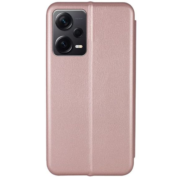 Шкіряний чохол (книжка) Classy для Xiaomi Poco X5 5G / Note 12 5G Слот для візитки, Rose Gold | Зображення 2