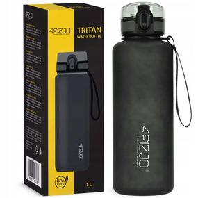 Бутылка для воды спортивная 4FIZJO P-5905973403788, 1000 мл, черный