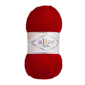 My Baby 106 пряжа Alize красн