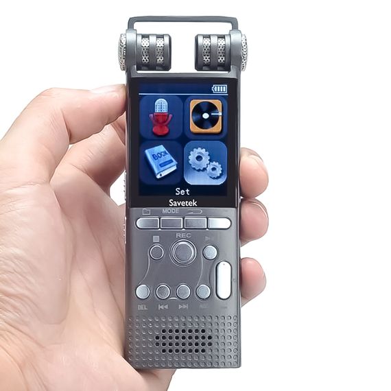 Профессиональный цифровой диктофон Savetek GS-R06, стерео, 8 Гб + поддержка SD карт | Зображення 1