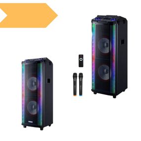 Активная акустическая система XPRO-TD1070 c пультом и микрофоном черный (MER-15692_8944)