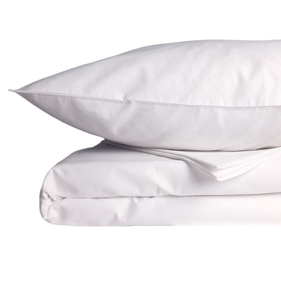 Комплект постельного белья Emily Hotel бязь Полуторный 145х210 см белый (93839129) | Зображення 1