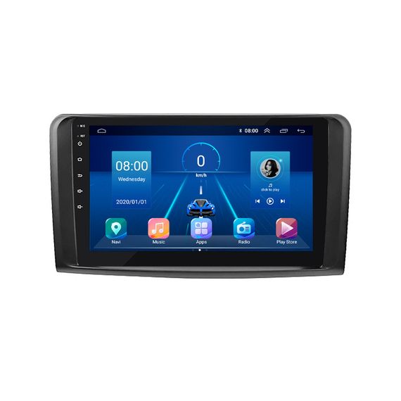 Штатная магнитола 9" Lesko для Mercedes-Benz GL-Класс I (X164) Рестайлинг 2009-2012 6/128Gb 4G Wi-Fi GPS Top