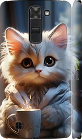 Чохол на LG K7 Білий кіт "5646m-451-2448"