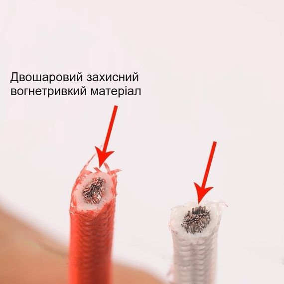 Гнездо зарядки электровелосипеда с антигорючим проводом 20см | Зображення 1
