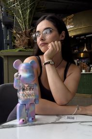 Фігурка Bearbrick Pearl Capsule Pastel дизайнерська статуетка ведмедик Беарбрік 28 см bs003 різнокольорова